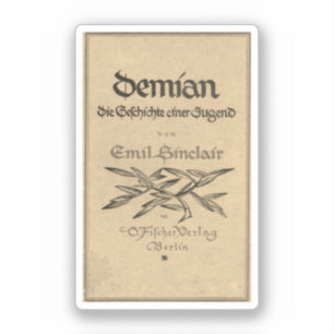 Titelseite von Demian (1919) Aufkleber