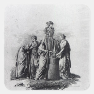 Titelseite von Muzio Clementis Adaption Quadratischer Aufkleber