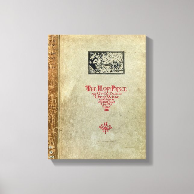 Titelseite von "The Happy Prince and other Tales" Leinwanddruck (Vorderseite)