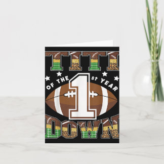 Titi des 1. Jahres Fußball am ersten Geburtstag Karte