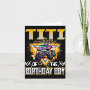 Titi des Geburtstagsjungen-Monstertruck-Geburtstag Karte