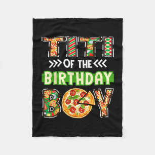 Titi des Jungen Geburtstags Junge Pizzaliebhaber P Fleecedecke