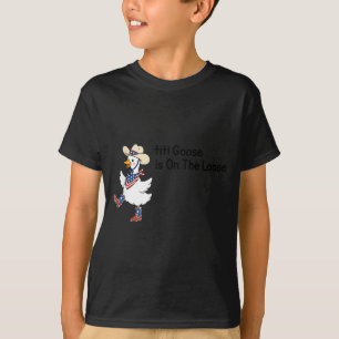 Titi Goose ist auf freiem Fuß Lustige 4. Juli-Gans T-Shirt