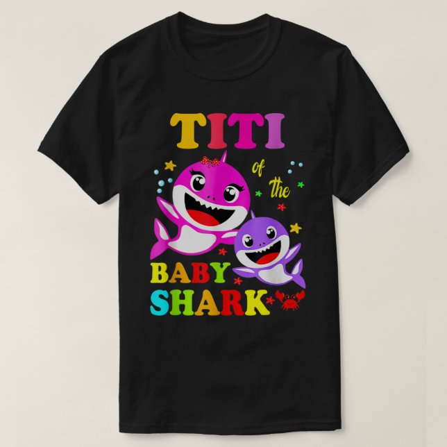 Titi Shark Titi Shark Family Mother Day T-Shirt (Design vorne)