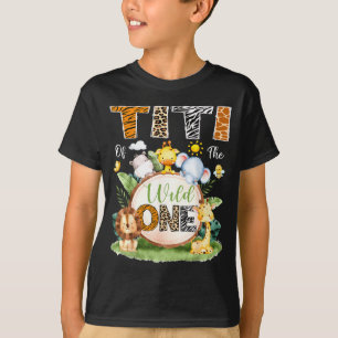 Titi vom Wild One 1. Geburtstag Junge Dschungel Sa T-Shirt