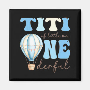 Titi von Little Mr Onederful 1. Geburtstag Junge L Magnet
