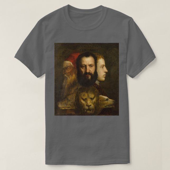Titian an Allegory of Prudence T-Shirt (Design vorne)