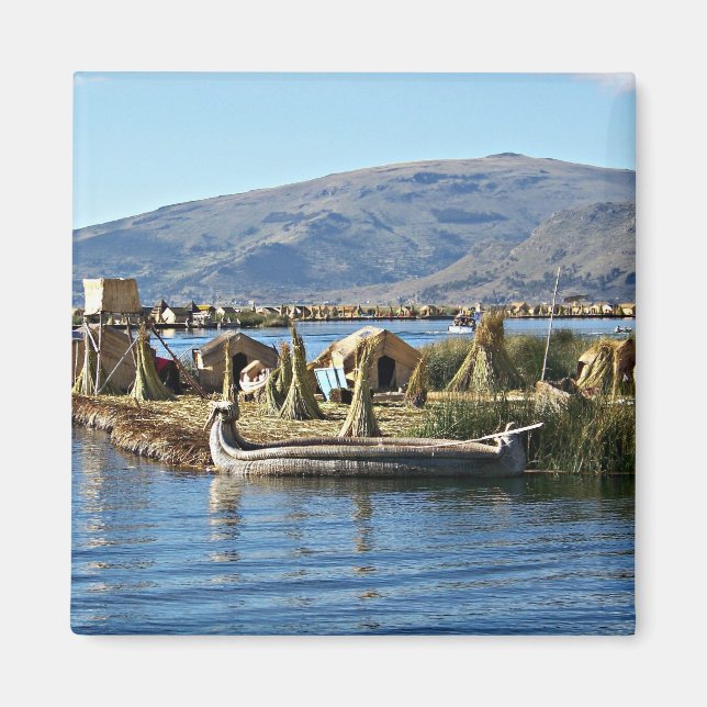 Titicaca-See - Floating Island Magnet (Vorne)
