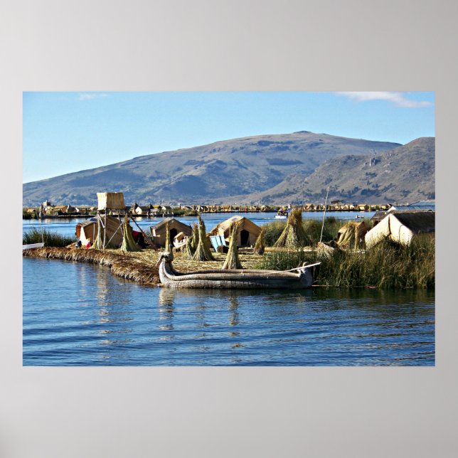 Titicaca-See, Floating Island Poster (Vorne)