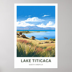 Titicaca See Südamerika Reisen Print Poster