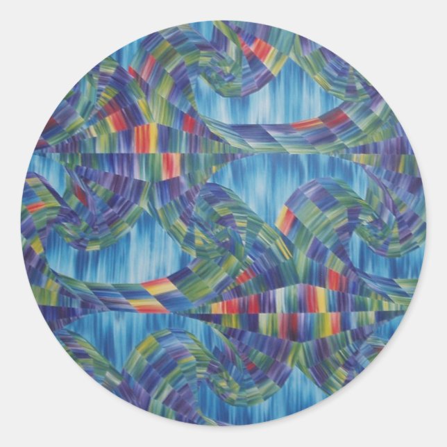 Titirangi Runder Aufkleber (Vorderseite)