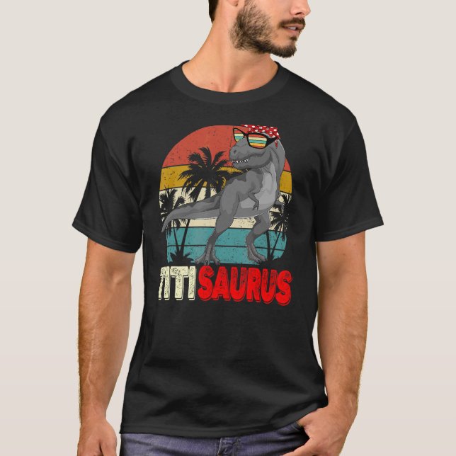 Titisaurus Rex Dinosaurier Titi Saurus Mutter's Fa T-Shirt (Vorderseite)
