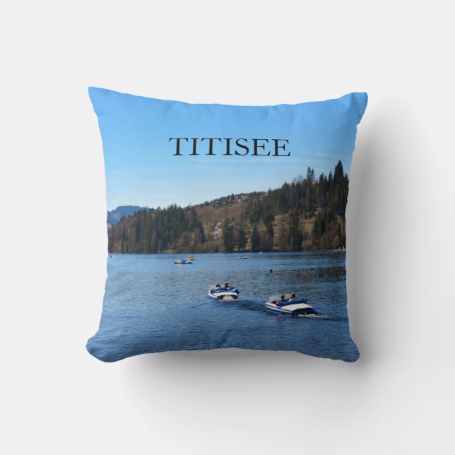 Titisee im Schwarzwald Kissen (Vorderseite)