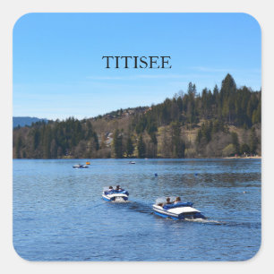 Titisee im Schwarzwald Quadratischer Aufkleber