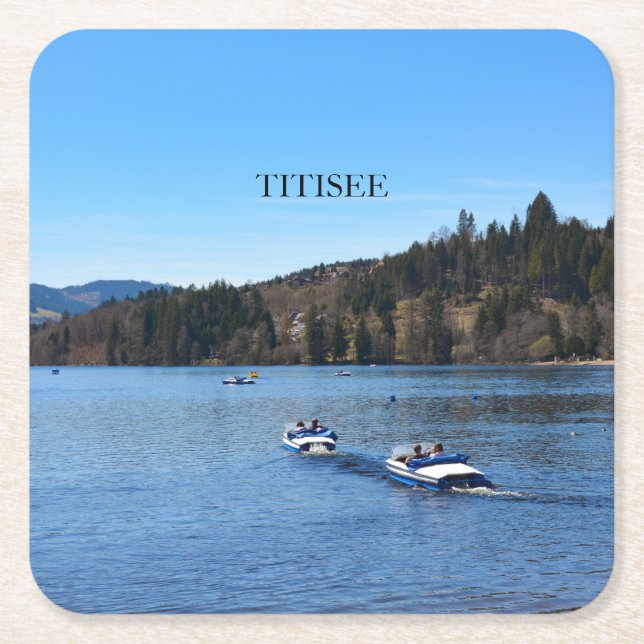 Titisee im Schwarzwald Rechteckiger Pappuntersetzer (Vorderseite)