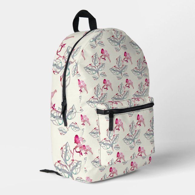 Title: Bedruckter Rucksack (Rückseitige Ecke links)