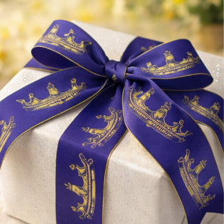 Title: King of Kings Crown Ribbon Christian Faith Ripsband