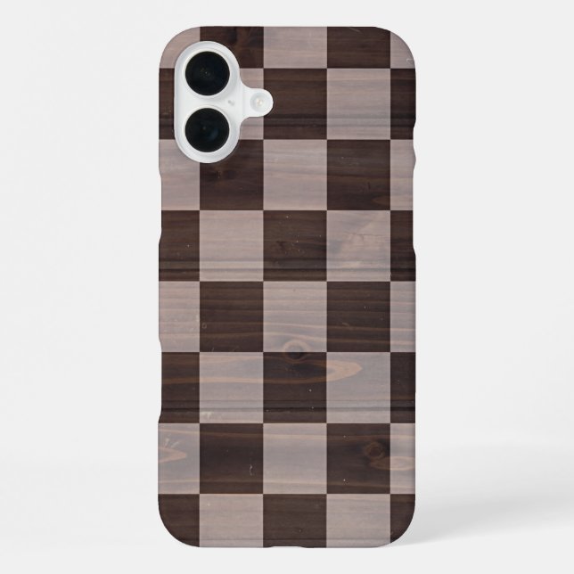 Title Matte Chessboard Texture Phone Case iPhone Hülle (Rückseite)