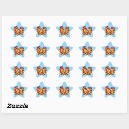 Title star shaped sticker sheet for teacher gradin