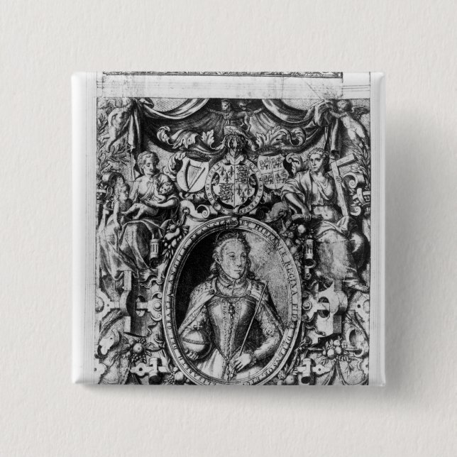 Titlepage der Bibel des Bischofs, Kneipe. im Jahre Button (Vorderseite)