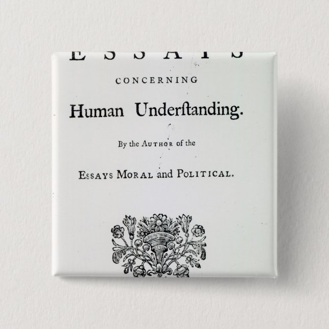 Titlepage 'der philosophischen Versuche Button (Vorderseite)