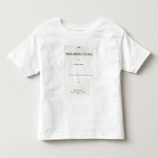 Titlepage die Traumdeutung durch Sigmund Freud Kleinkind T-shirt (Vorderseite)