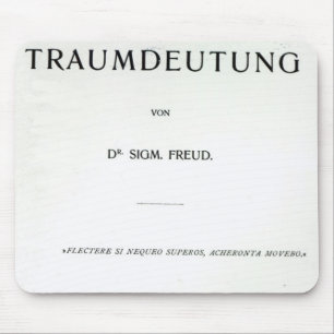 Titlepage die Traumdeutung durch Sigmund Freud Mousepad