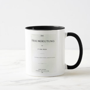 Titlepage die Traumdeutung durch Sigmund Freud Tasse
