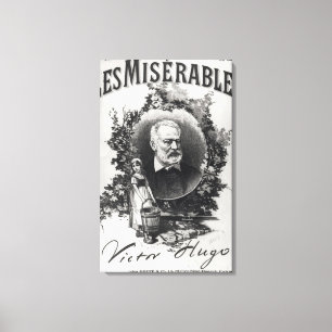 Titlepage Erstausgabe von 'Les Miserables Leinwanddruck