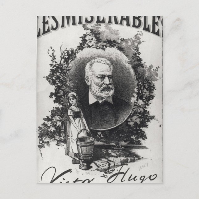 Titlepage first edition of 'Les Miserables' Postkarte (Vorderseite)