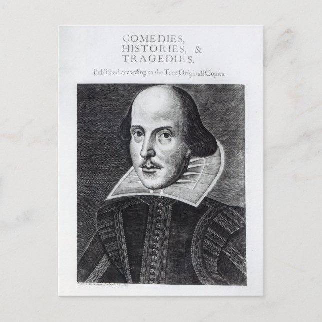 Titlepage, 'Mr. William Shakespeares Postkarte (Vorderseite)