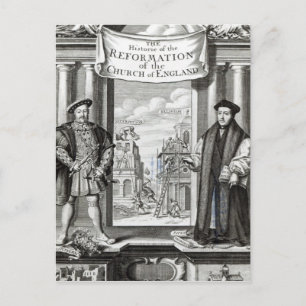 Titlepage The History Reformation Church England Postkarte