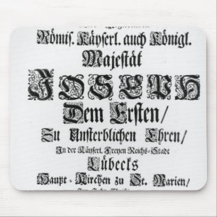 Titlepage von Abendmusik, 1705 Mousepad