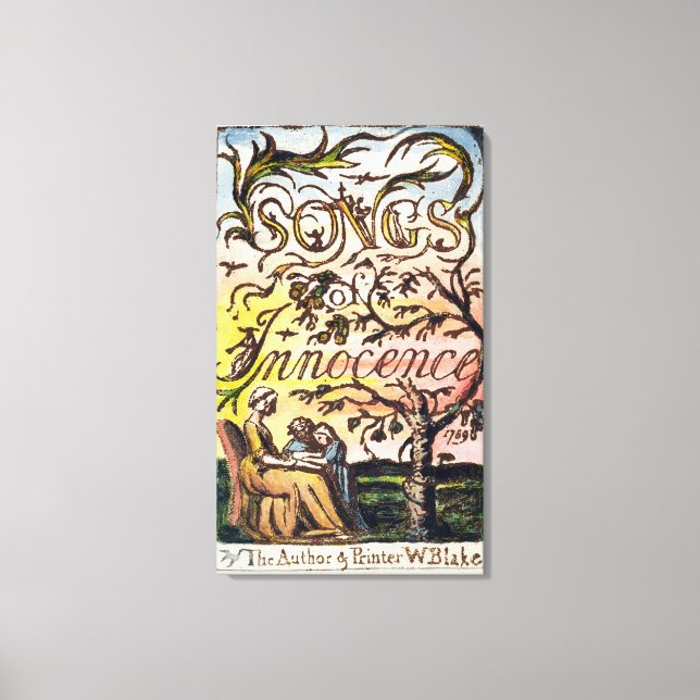 Titlepage von "Songs of Innocence and of Experienc Leinwanddruck (Vorderseite)