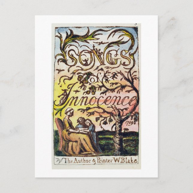 Titlepage von "Songs of Innocence and of Experienc Postkarte (Vorderseite)