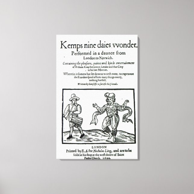 Titlepage zu William Kemp Leinwanddruck (Vorderseite)