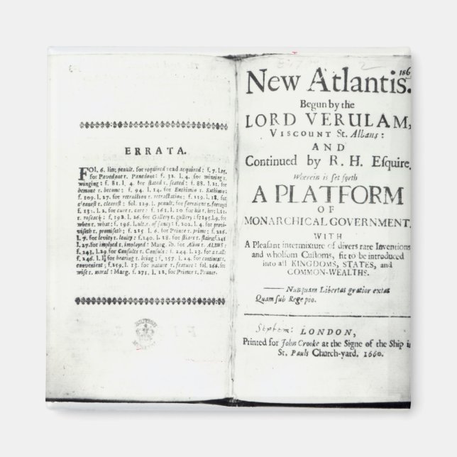 Titlepages zu Francis Bacons Magnet (Vorne)