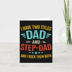 Titles Step Bonus Vater Vathers Day Geburtstagsfes Karte