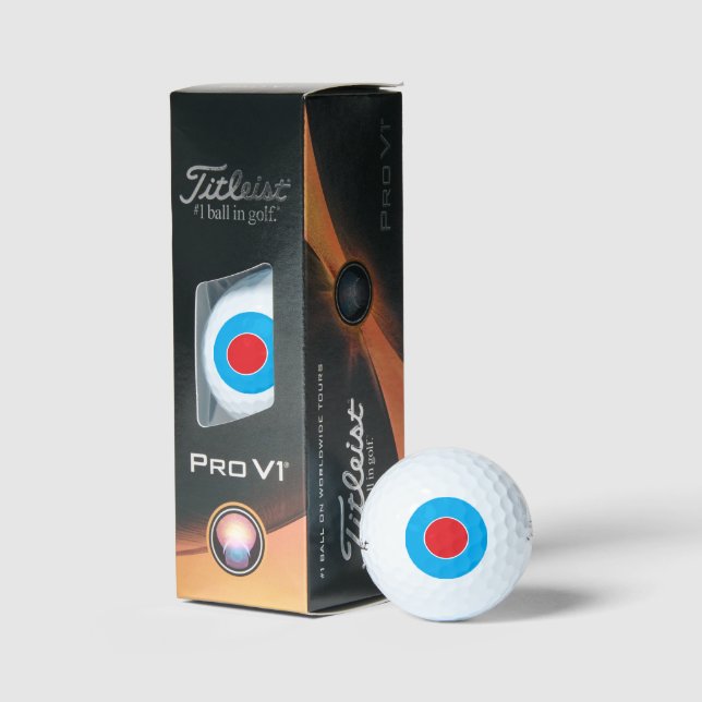 Titlist Golf Balls - STRIKE ZONE - blau & rot Golfball (Verpackung)