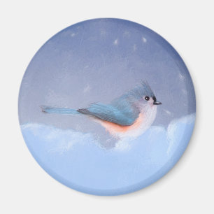 Titmausmalerei - Niedliche Original Hundkunst Magnet