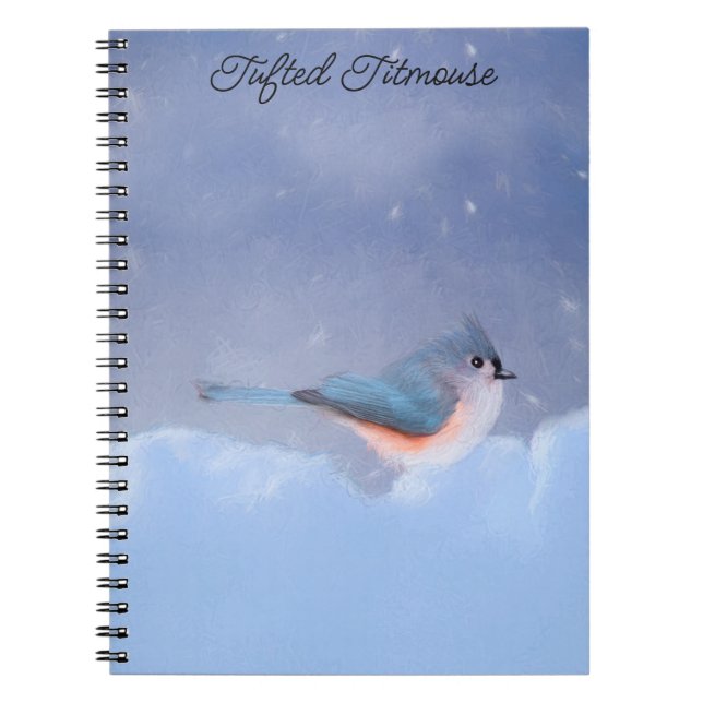 Titmausmalerei - Original Bird Art Notizblock (Vorderseite)