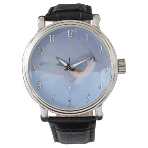 Titmausmalerei - Original Wild Bird Art Armbanduhr
