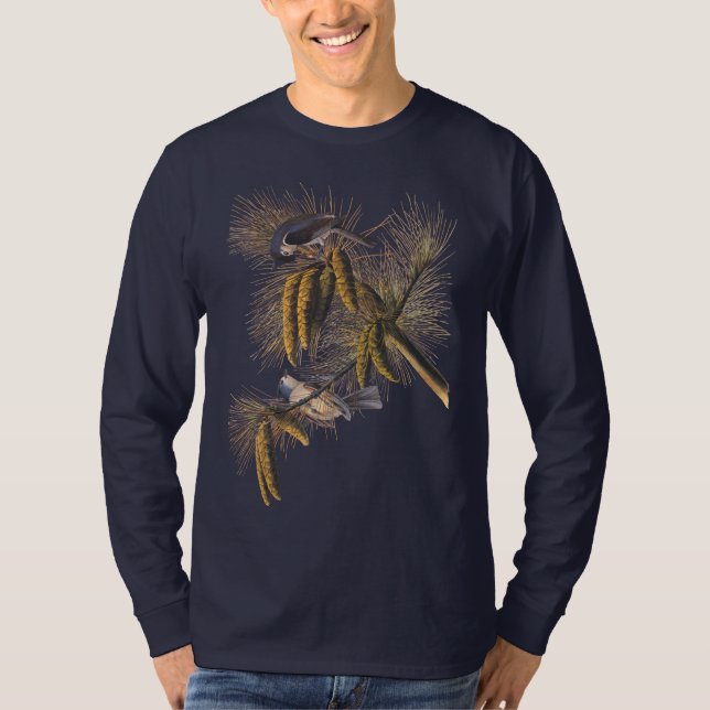 Titmouse Audubon Bird T-Shirt (Vorderseite)