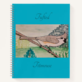 Titmouse Azure blau Notizbuch
