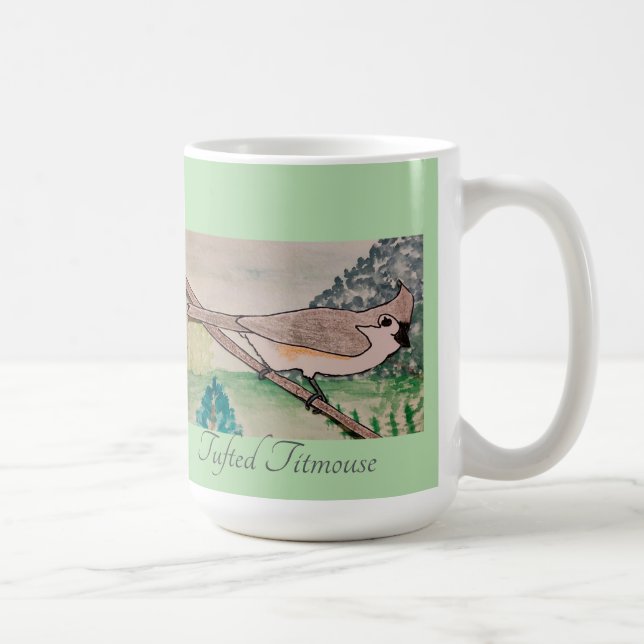 Titmouse blass Green Kaffeetasse (Rechts)