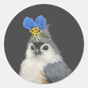 Titmouseaufkleber Runder Aufkleber