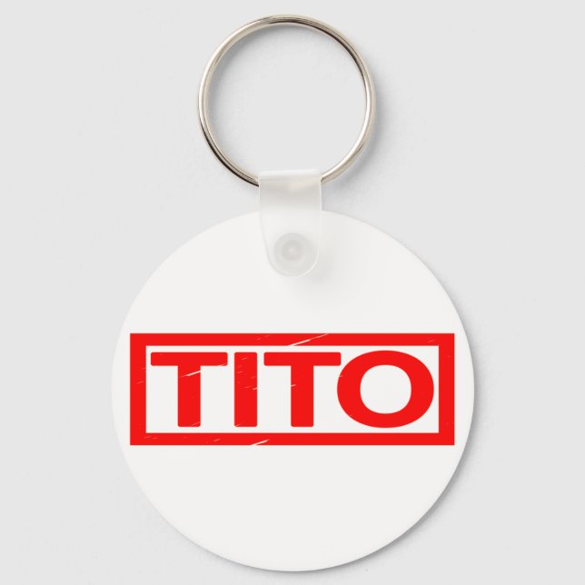 Tito Briefmarke Schlüsselanhänger (Vorderseite)
