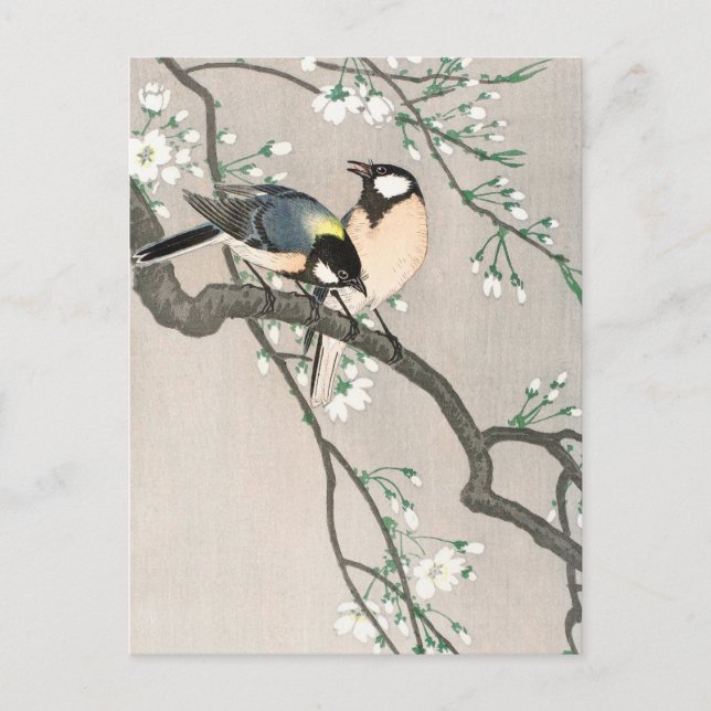 Tits auf der Zweigstelle Cherry - Ohara Koson - Vi Postkarte (Vorderseite)