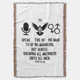 Titus 3:2 KJV Bibel Vers Zitat Decke