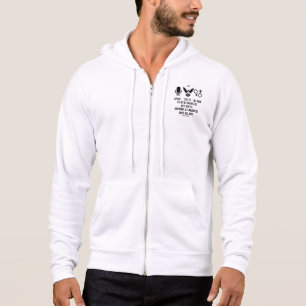 Titus 3:2 KJV Bibel Verse Scripting Mens Zip Hoodie